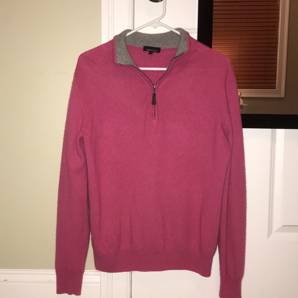 Men’s Quarter Zip Cashmere Sweater